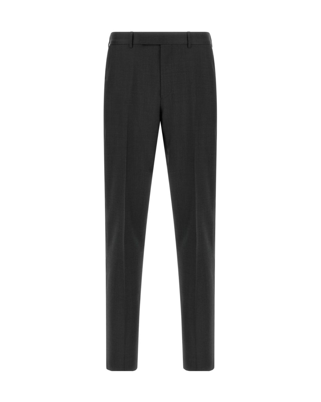 Zegna Black Single-Breasted Two-Piece Tailored Suit for men