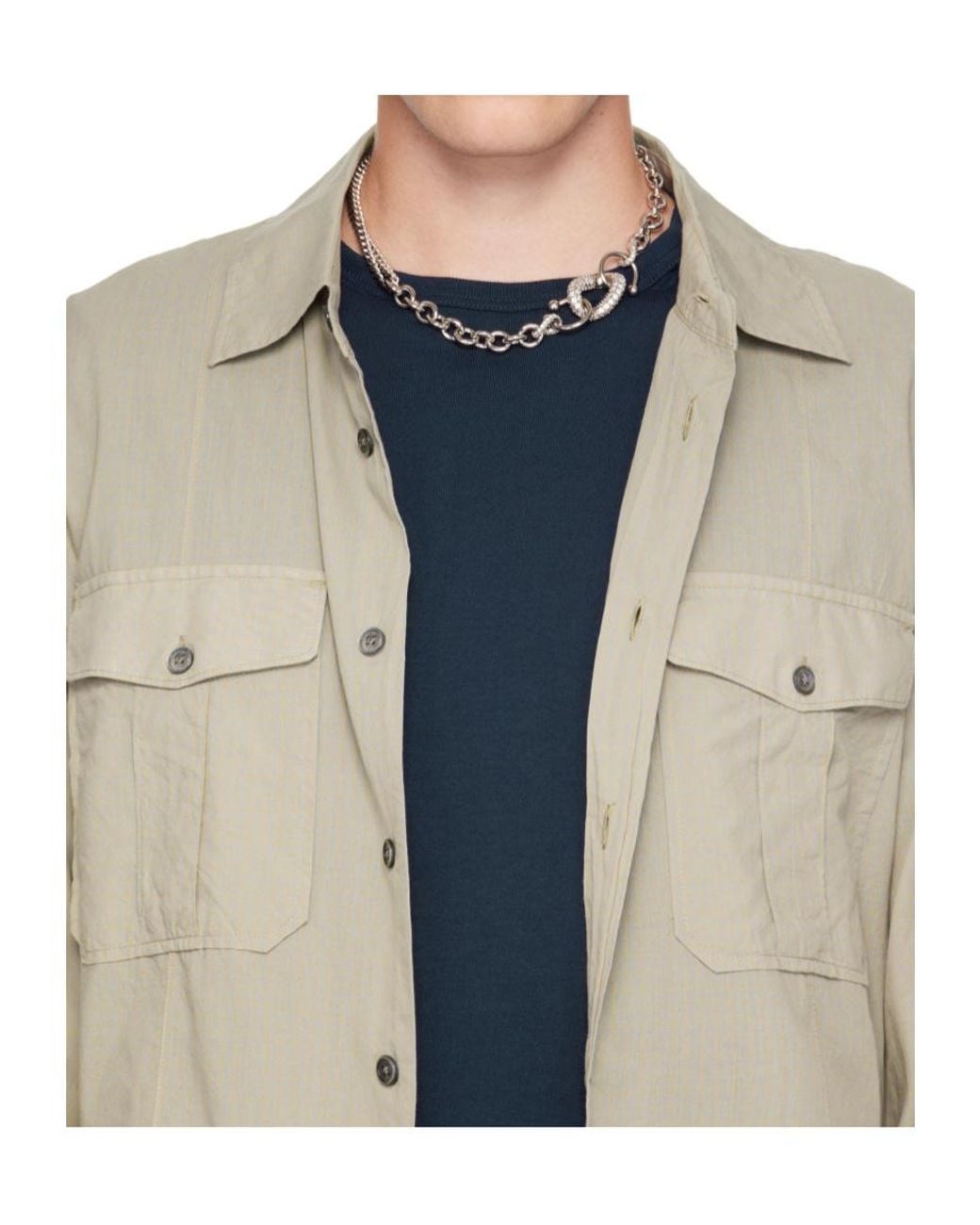 Justine Clenquet Metallic Phoebe Necklace for men