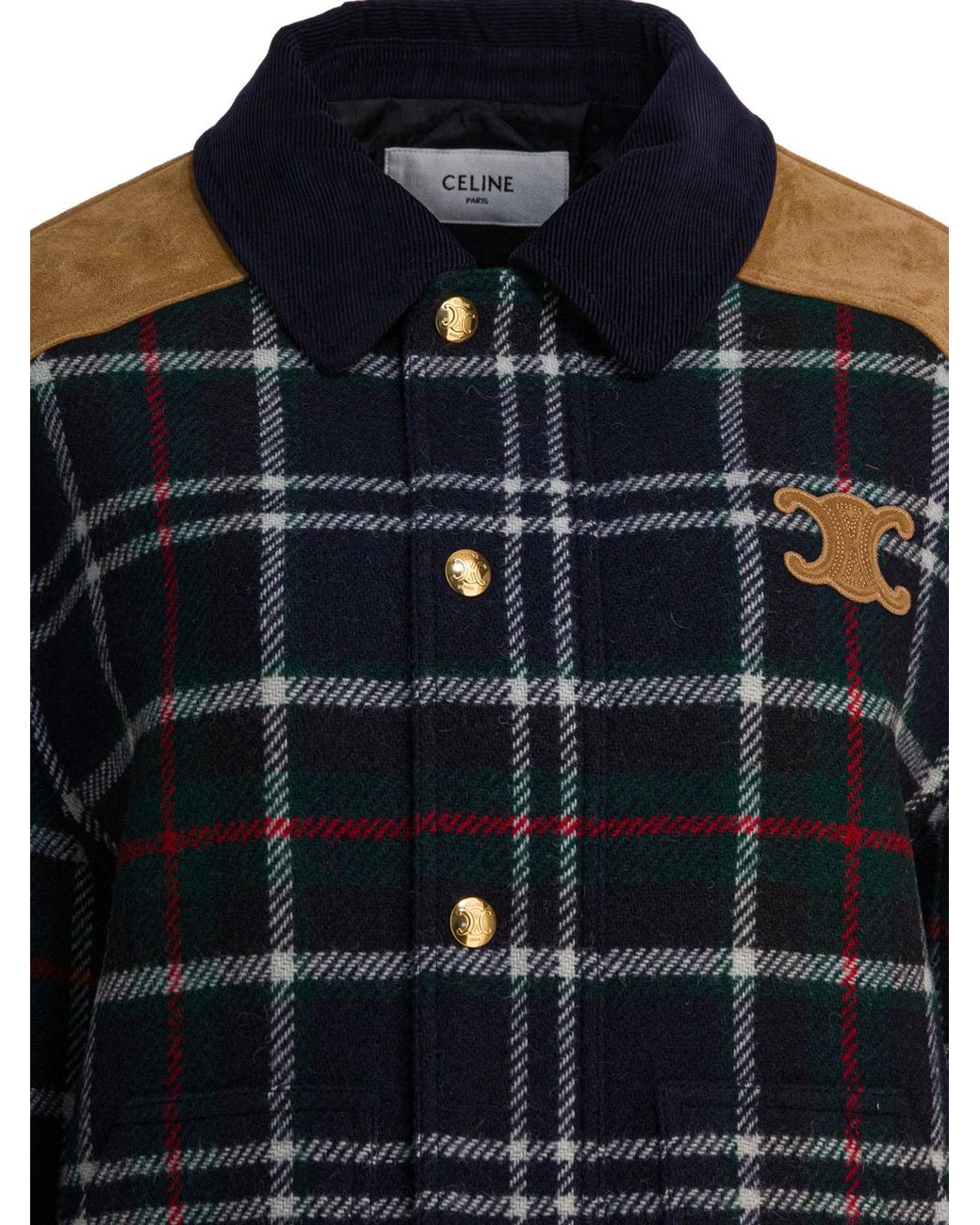 Céline Blue Triomphe Blouson Jacket