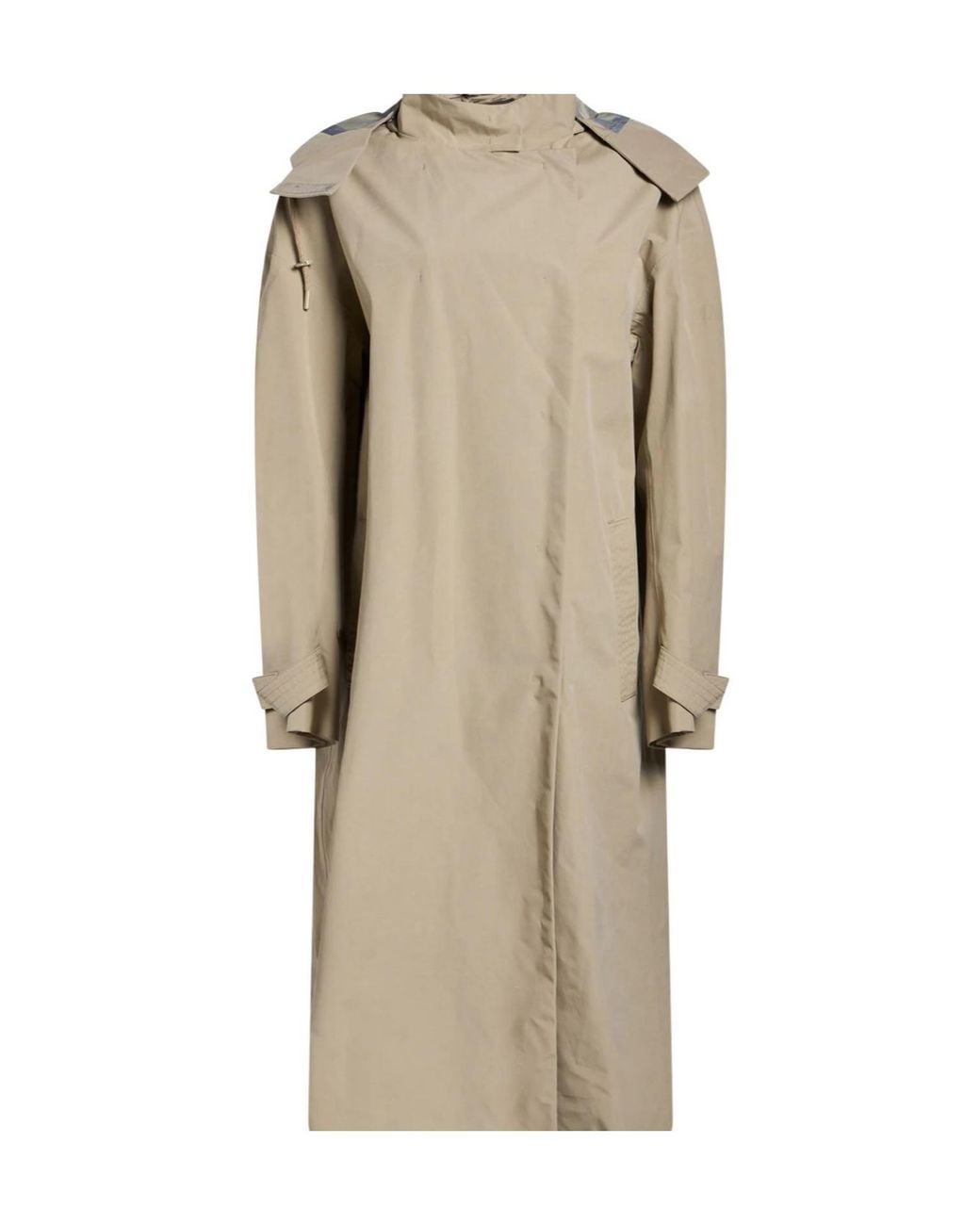 Max Mara Natural Solid-Color Long Raincoat