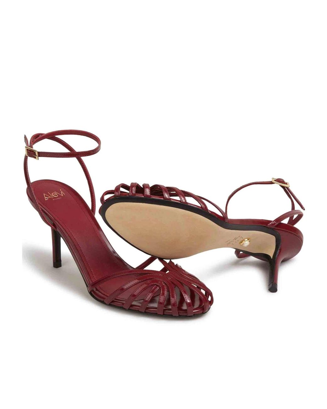 ALEVI Pink Blake Leather Sandals