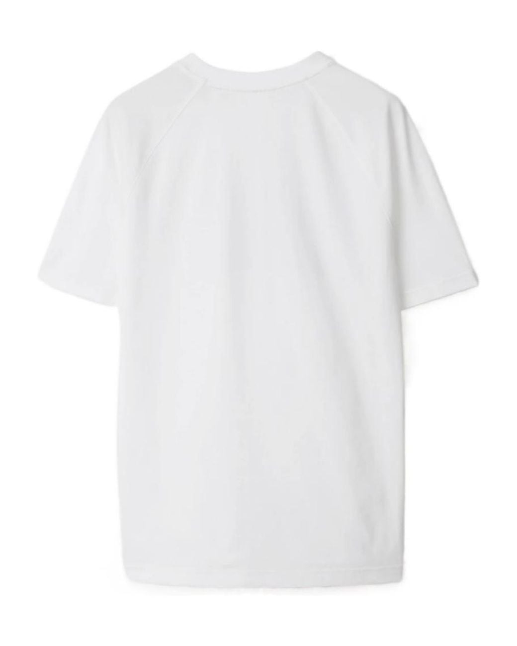 Burberry White Item O-Neck Short-Sleeved T-Shirt
