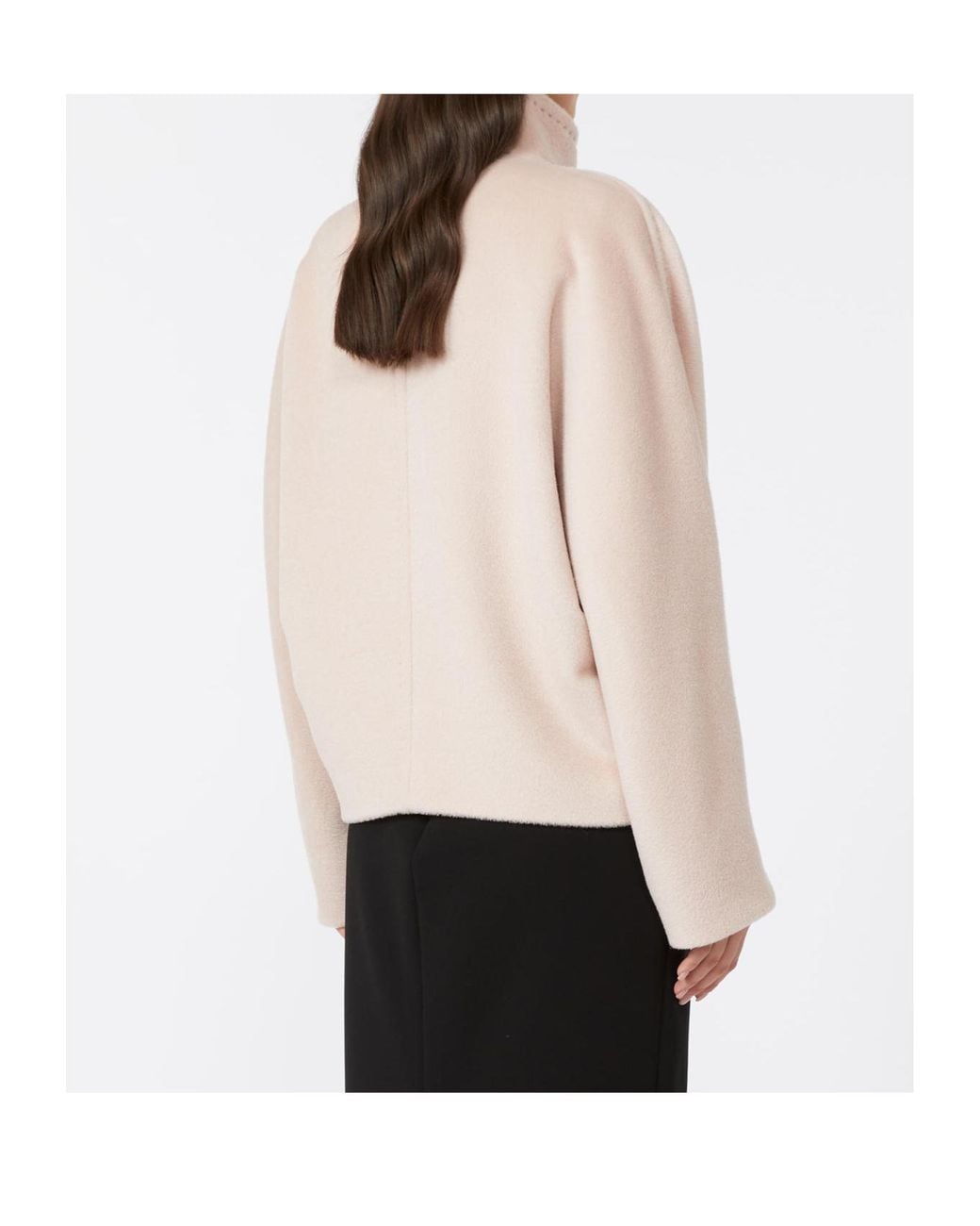 Max Mara Pink Studio Button-Up Coat
