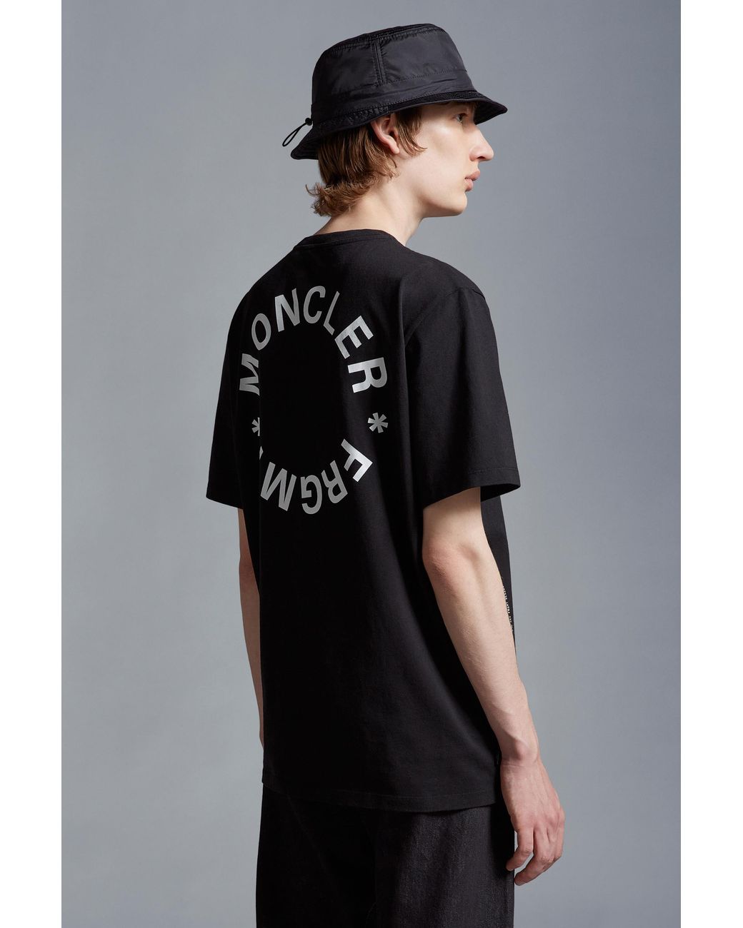 Moncler Black Logo Motif T-Shirt for men