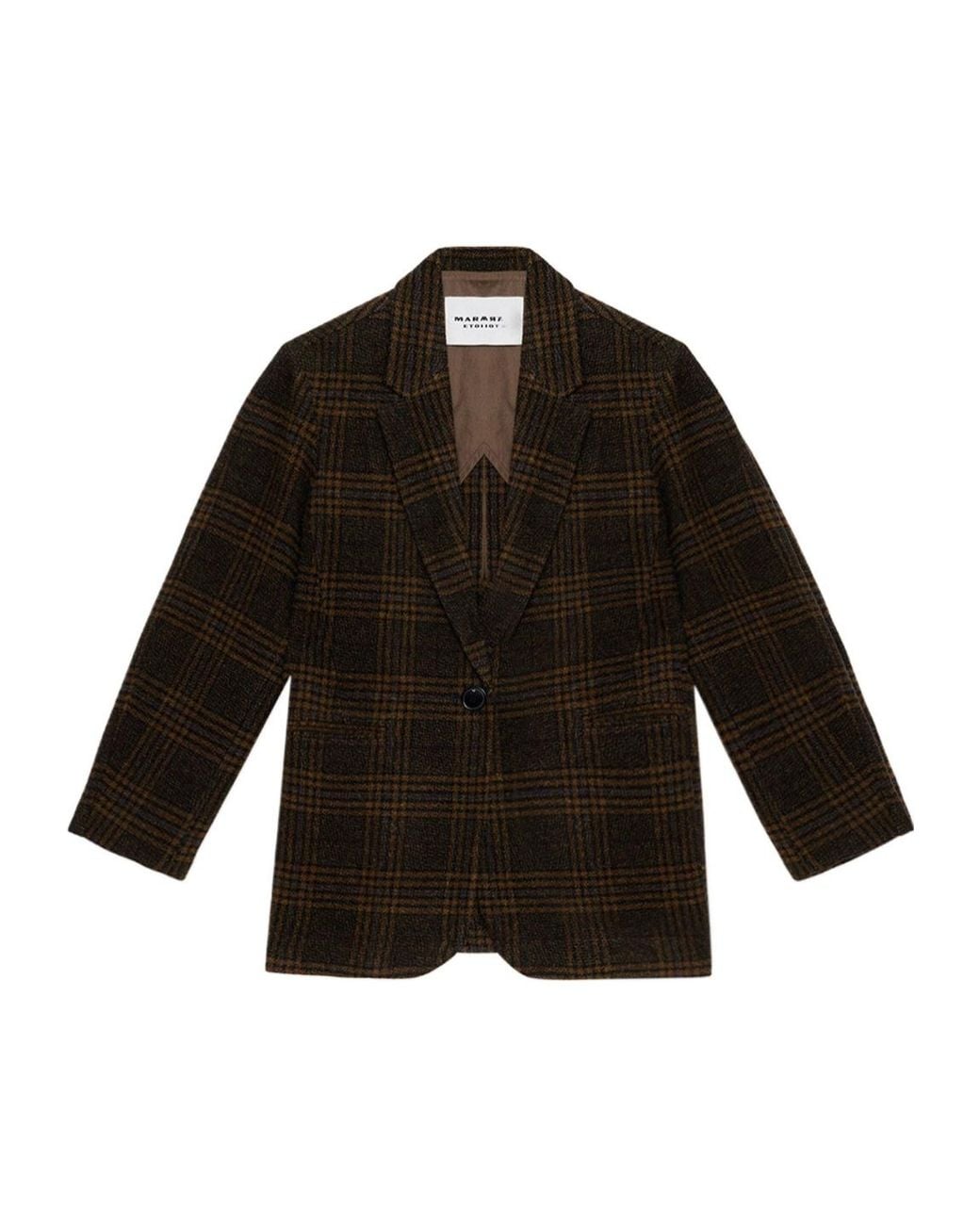 Isabel Marant Black Isabel Marant Étoile Double-Breasted Checked Blazer