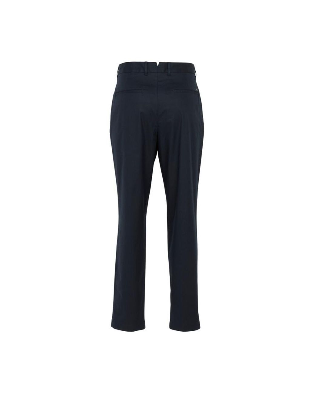 Boss Blue Casual Pants With Belt Loops for men