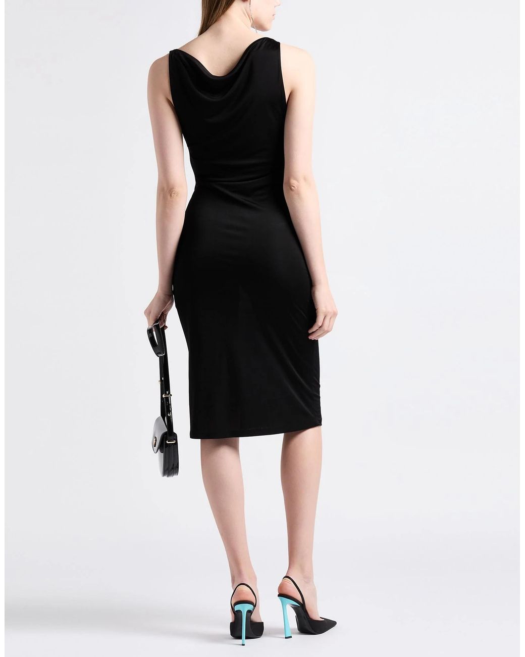 Saint Laurent Black Jersey Bodycon Dress