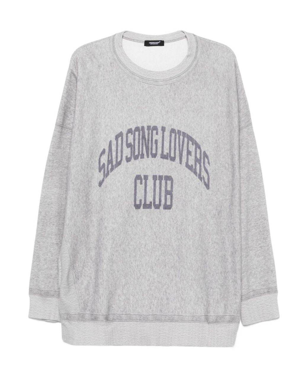 Undercover Gray Letter Detail Hoodie for men