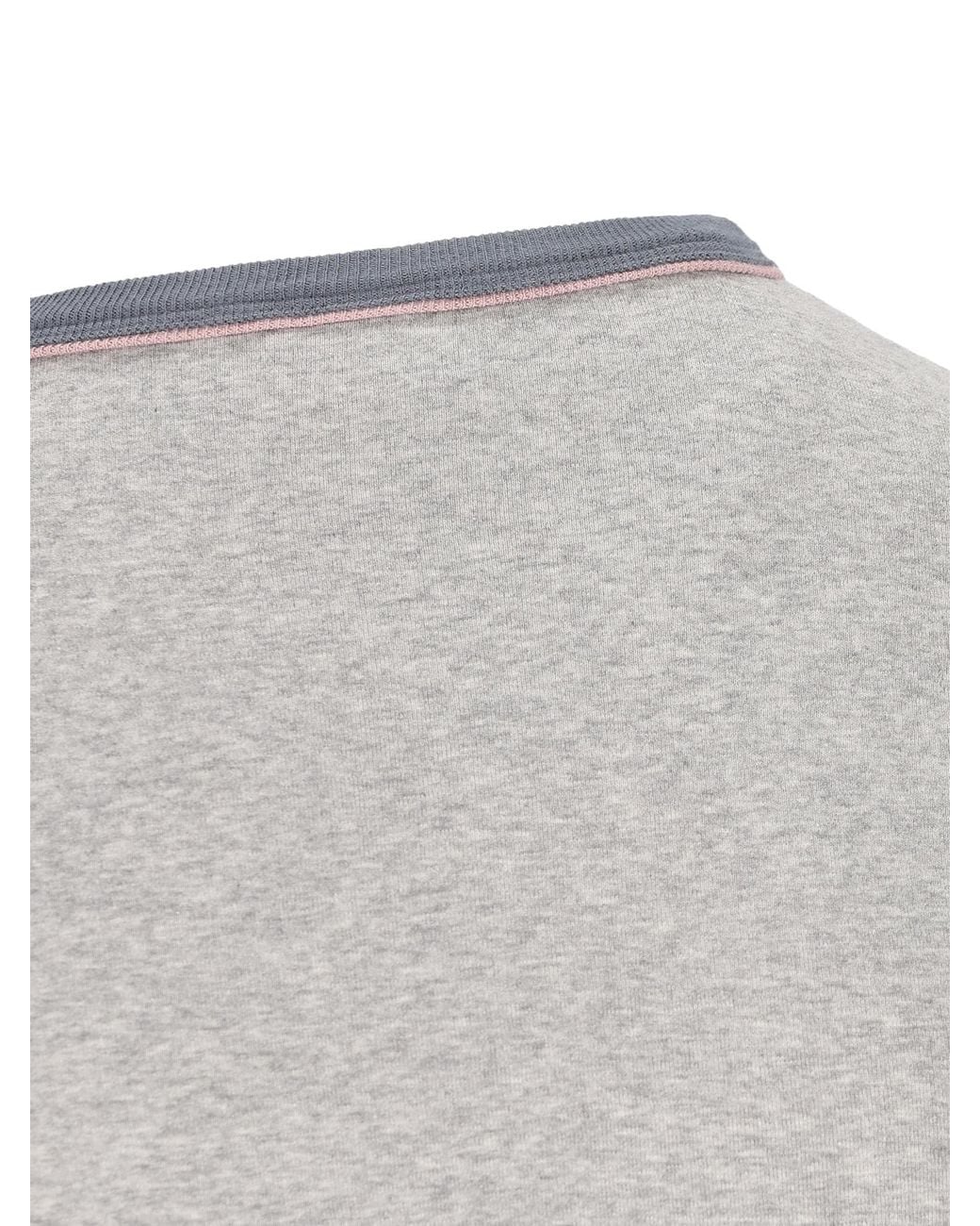 Chloé Gray Chloé Logo Printed Crewneck T-Shirt