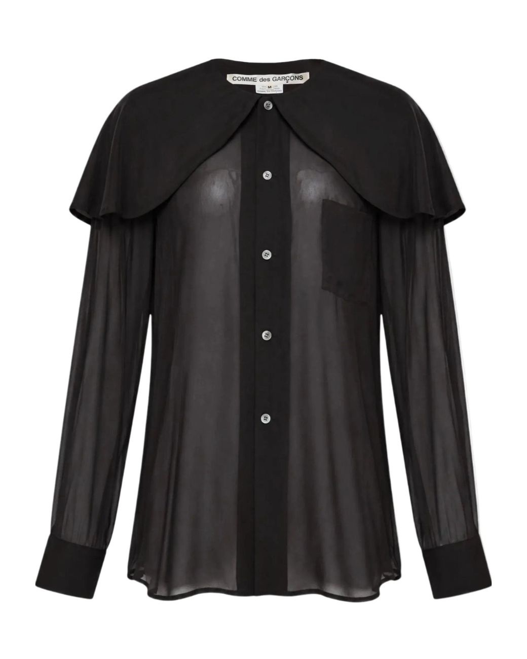 Comme des Garçons Black Long-Sleeved Shirt