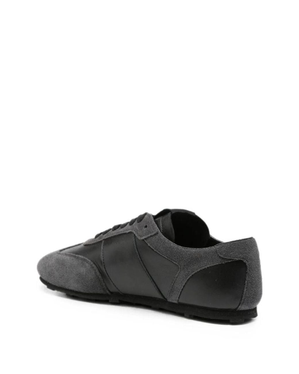 Marni Black Logo-Embroidered Panelled Sneakers