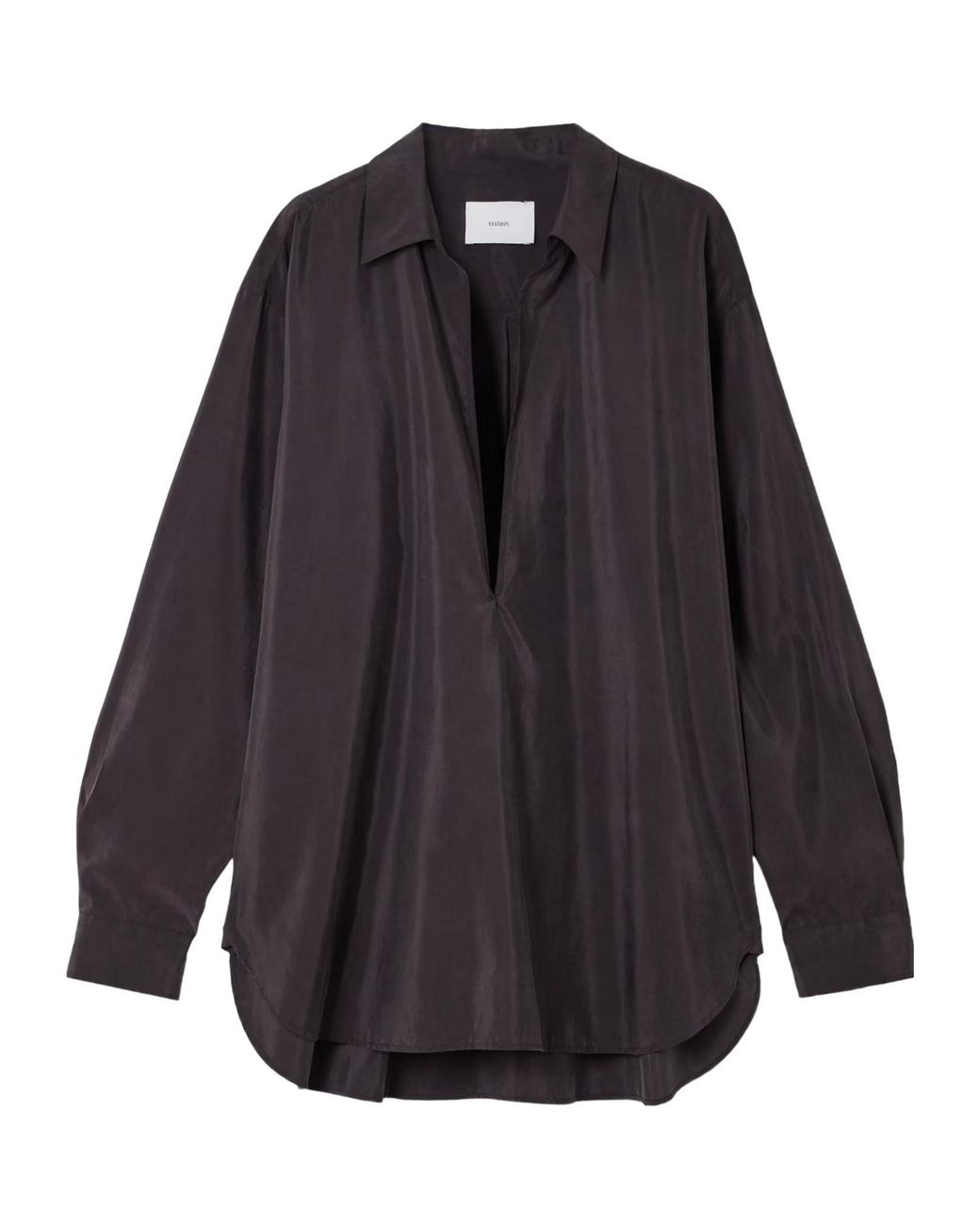 Ssstein Blue Skipper Silk-Blend Shirt