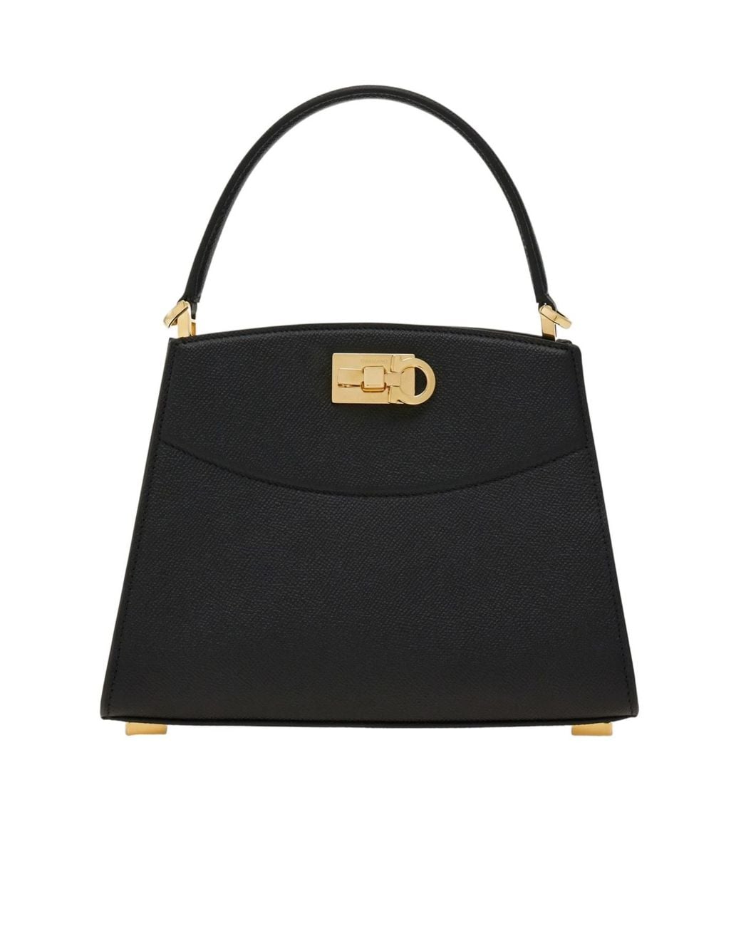 Ferragamo Black Ferragamo The New Studio Box Tote Bag