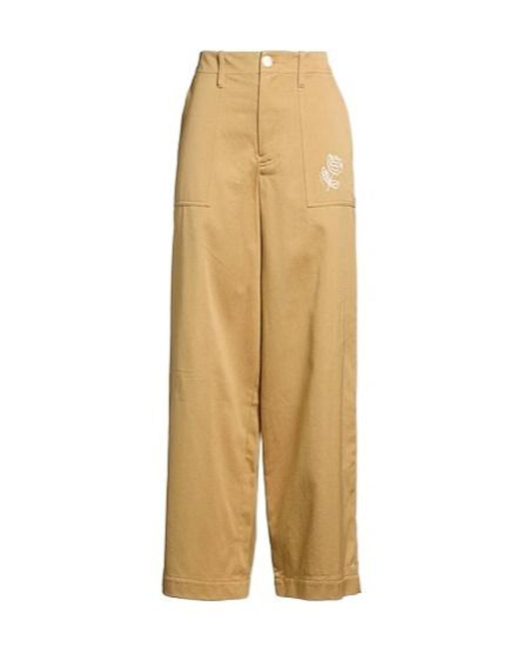 Marni Natural High Waist Straight Leg Pants
