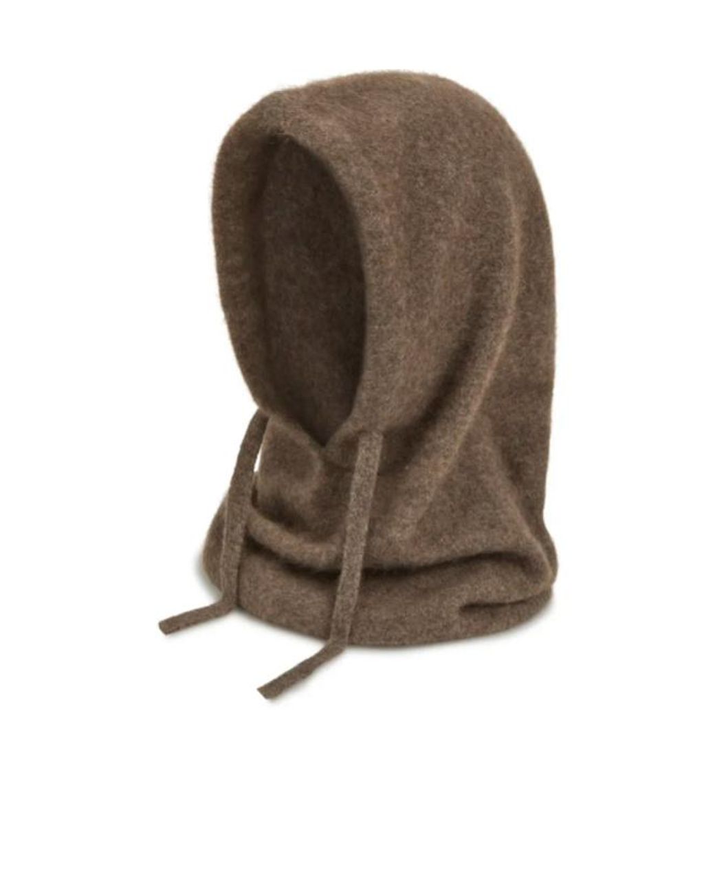 P.A.R.O.S.H. Brown Drawstring Hooded Scarf
