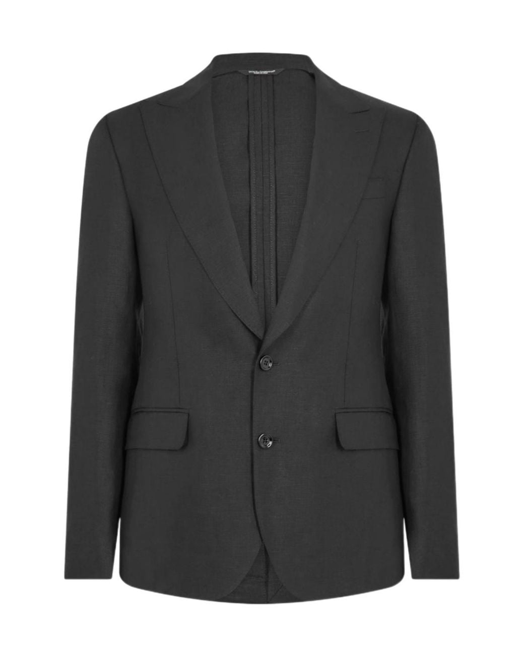 Dolce & Gabbana Black Single-Breasted Long Sleeve Suit Jacket for men