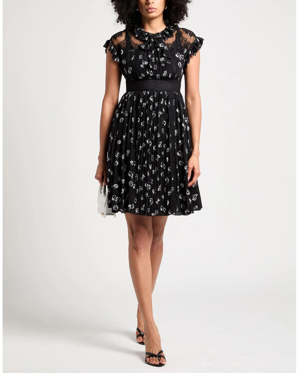 Dolce & Gabbana Black Pleated Dresses