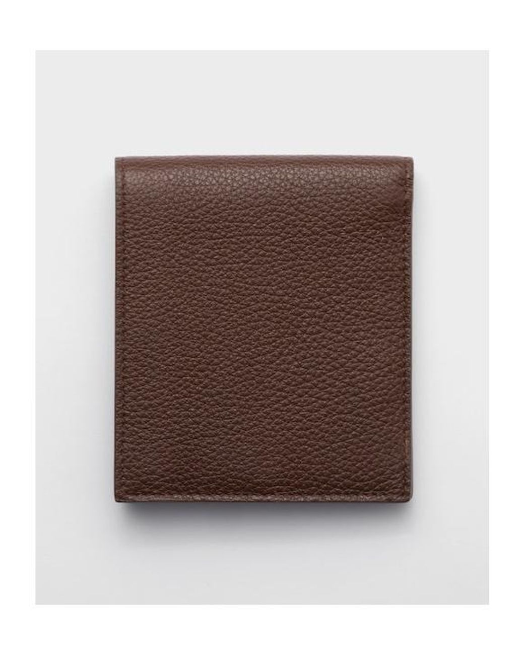 Prada Brown Logo Plaque Bifold Wallet for men