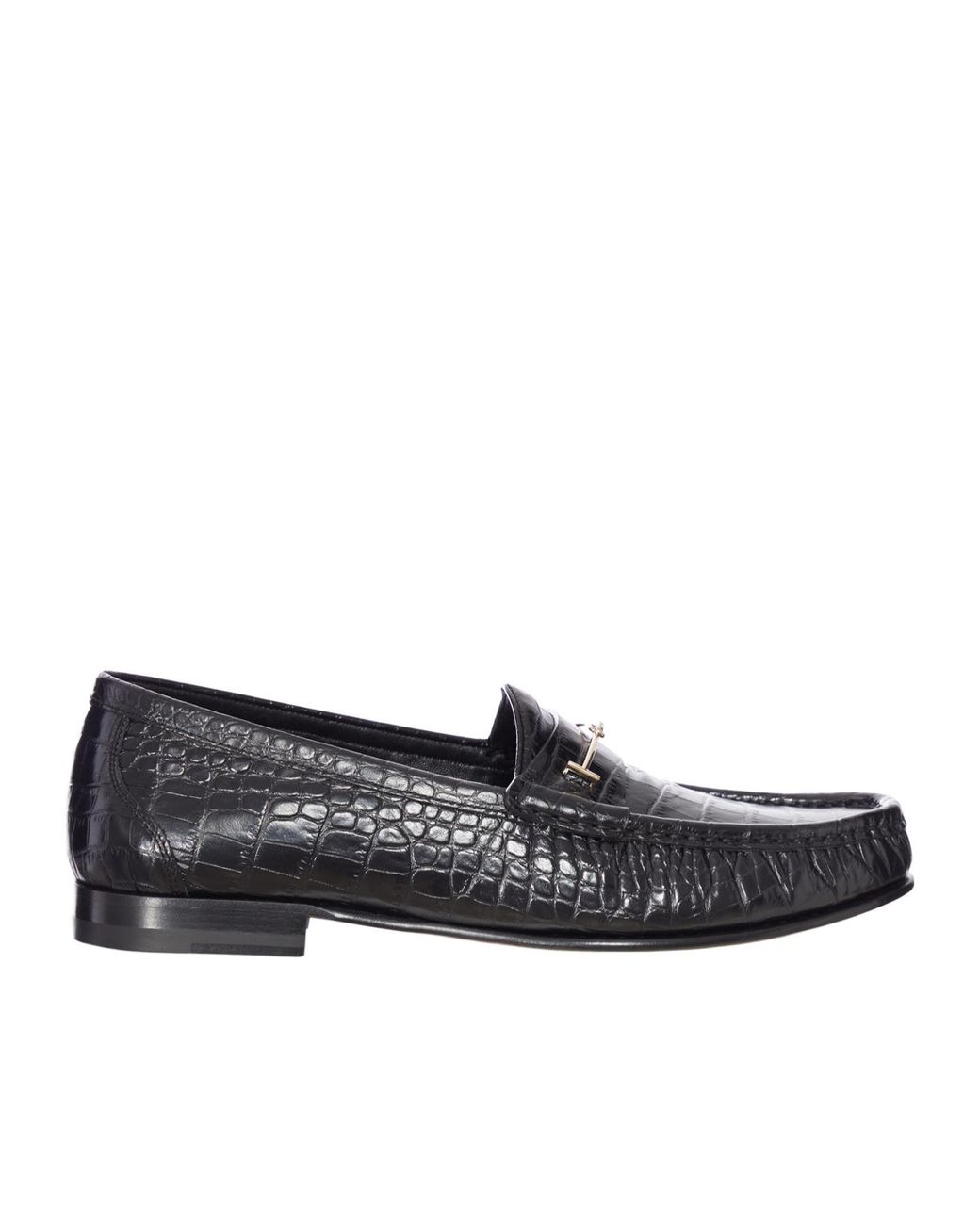 Tom Ford Black Ripley Textured Loafers for men