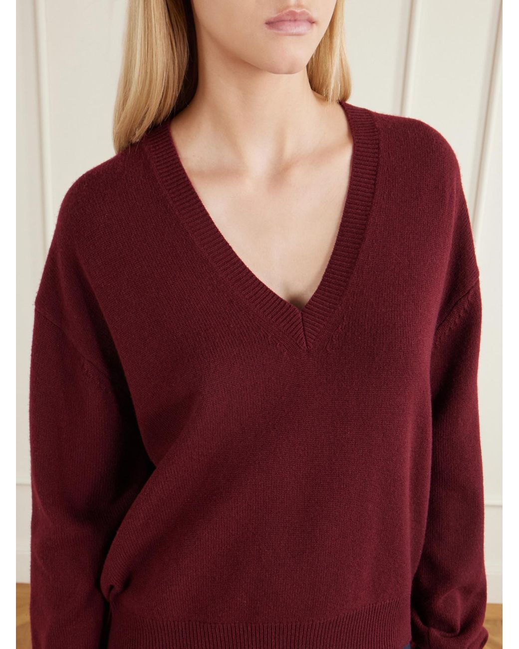 Nili Lotan Red Cashmere Sweater