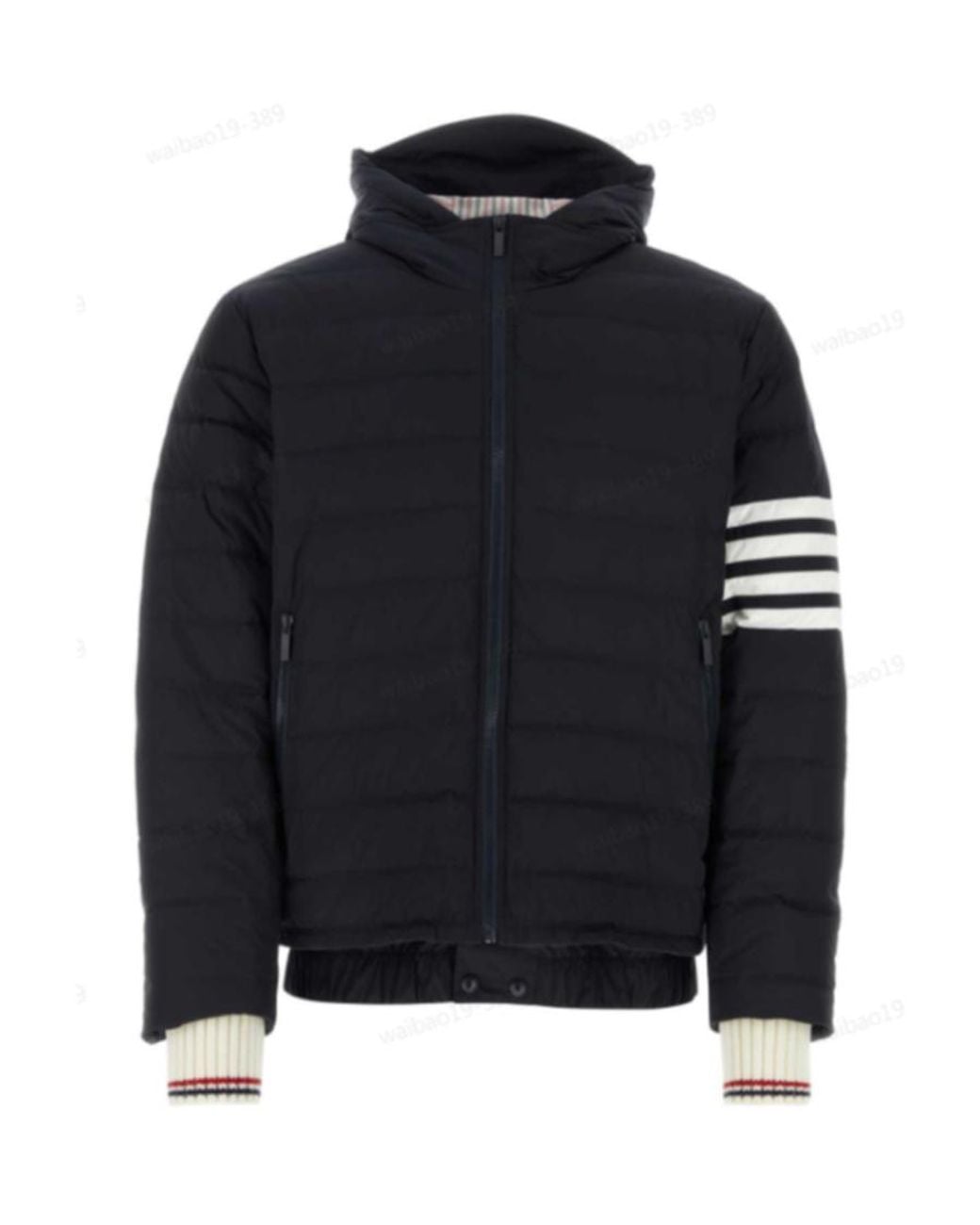 Thom Browne Blue 4-Bar Padded Jacket for men