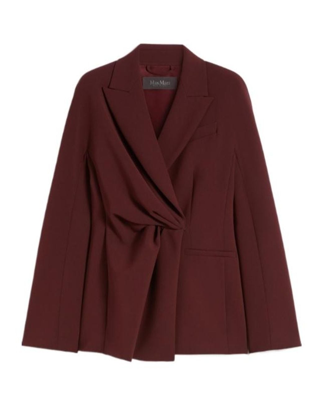 Max Mara Purple Pianoforte Long-Sleeved Tailored Blazer