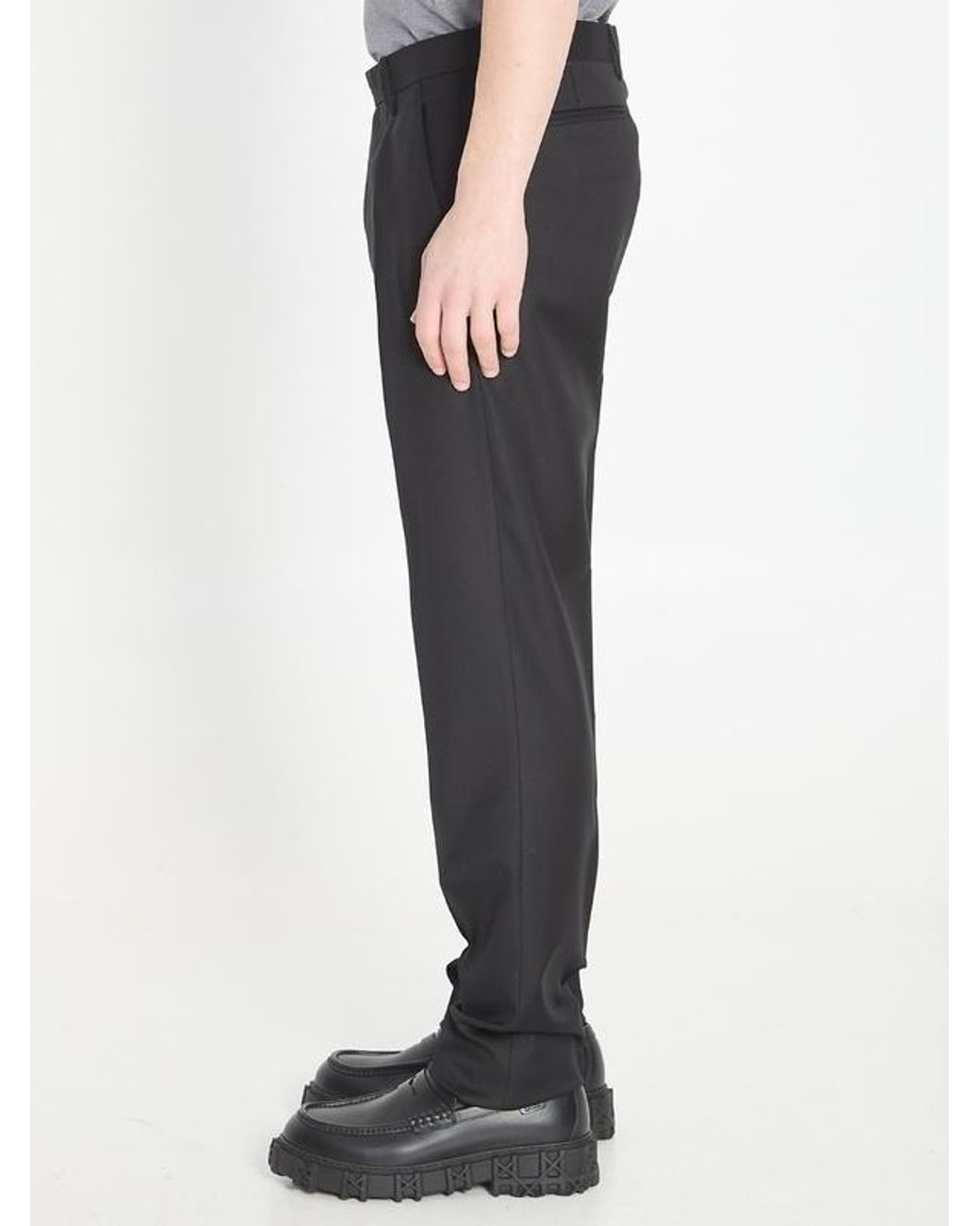 Dior Gray Homme Tailored Trousers for men