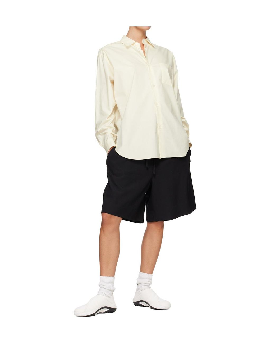 Lanvin White Lnv1 Knit & Suede Sneakers for men