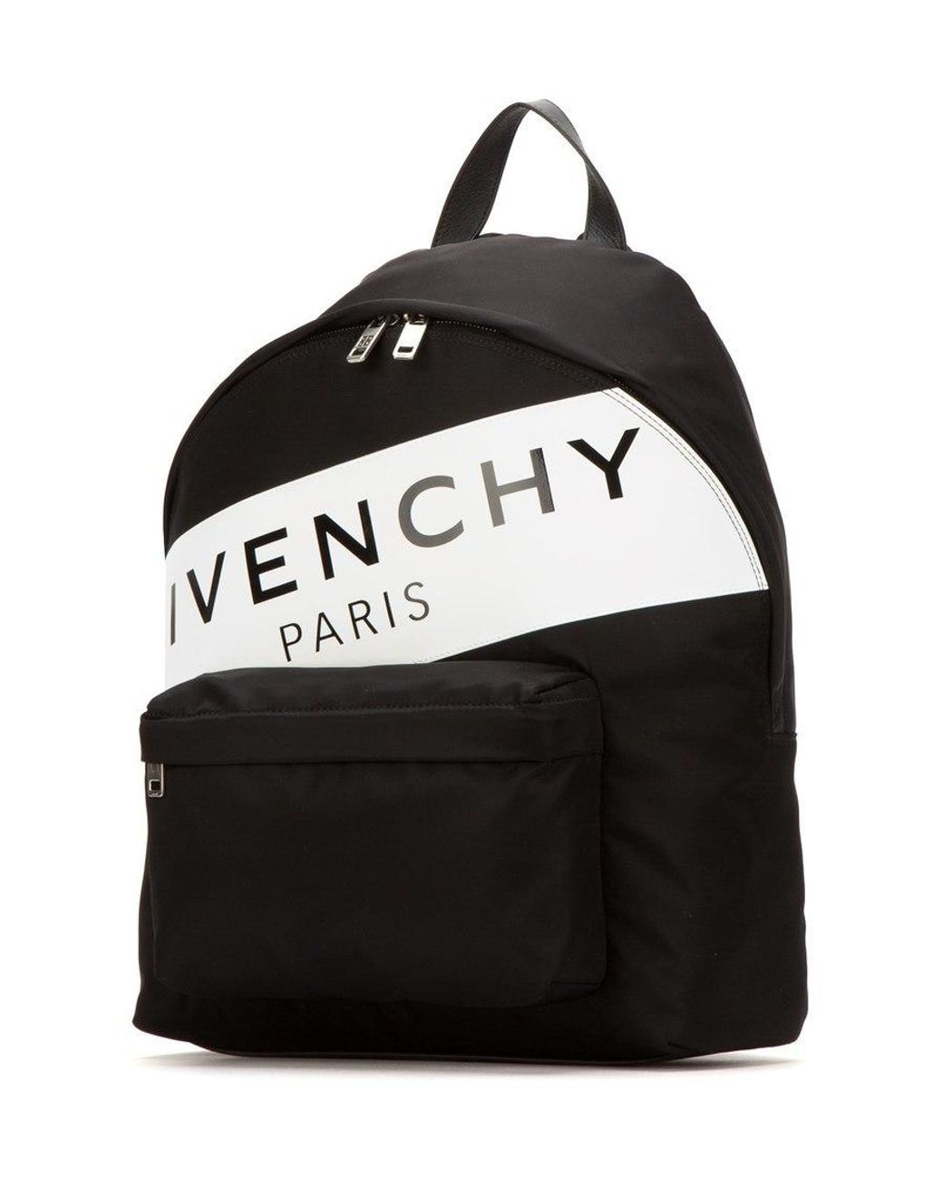 Givenchy Black Logo Stripe Backpack for men