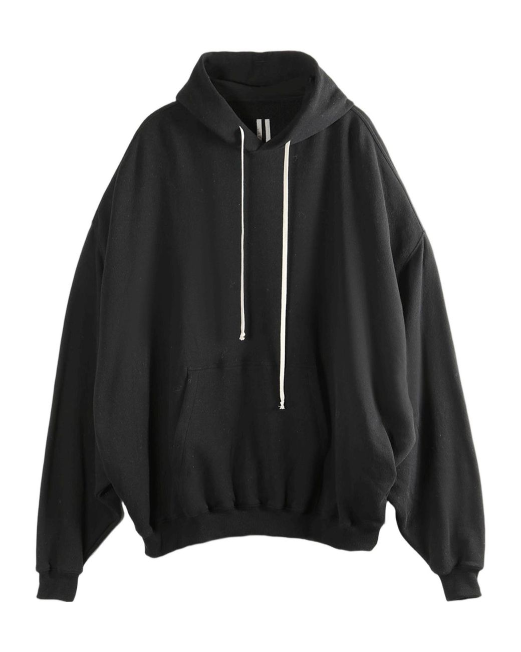 Rick Owens Black Hun Oversized Hoodie for men