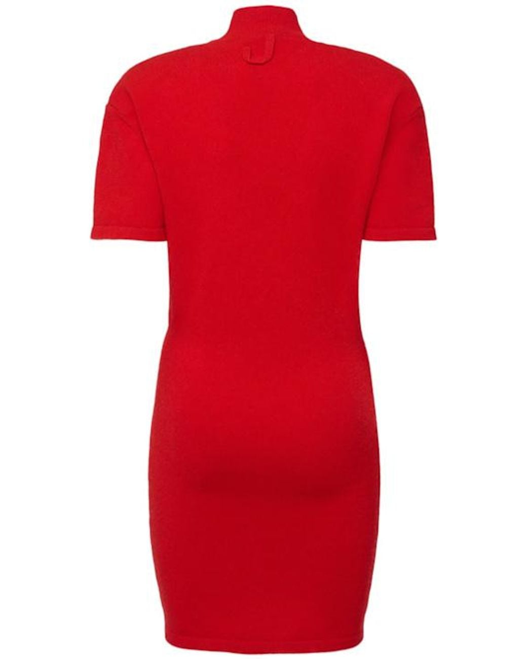 Jacquemus Red La Robe Maille Castagna Wool Mini Dress