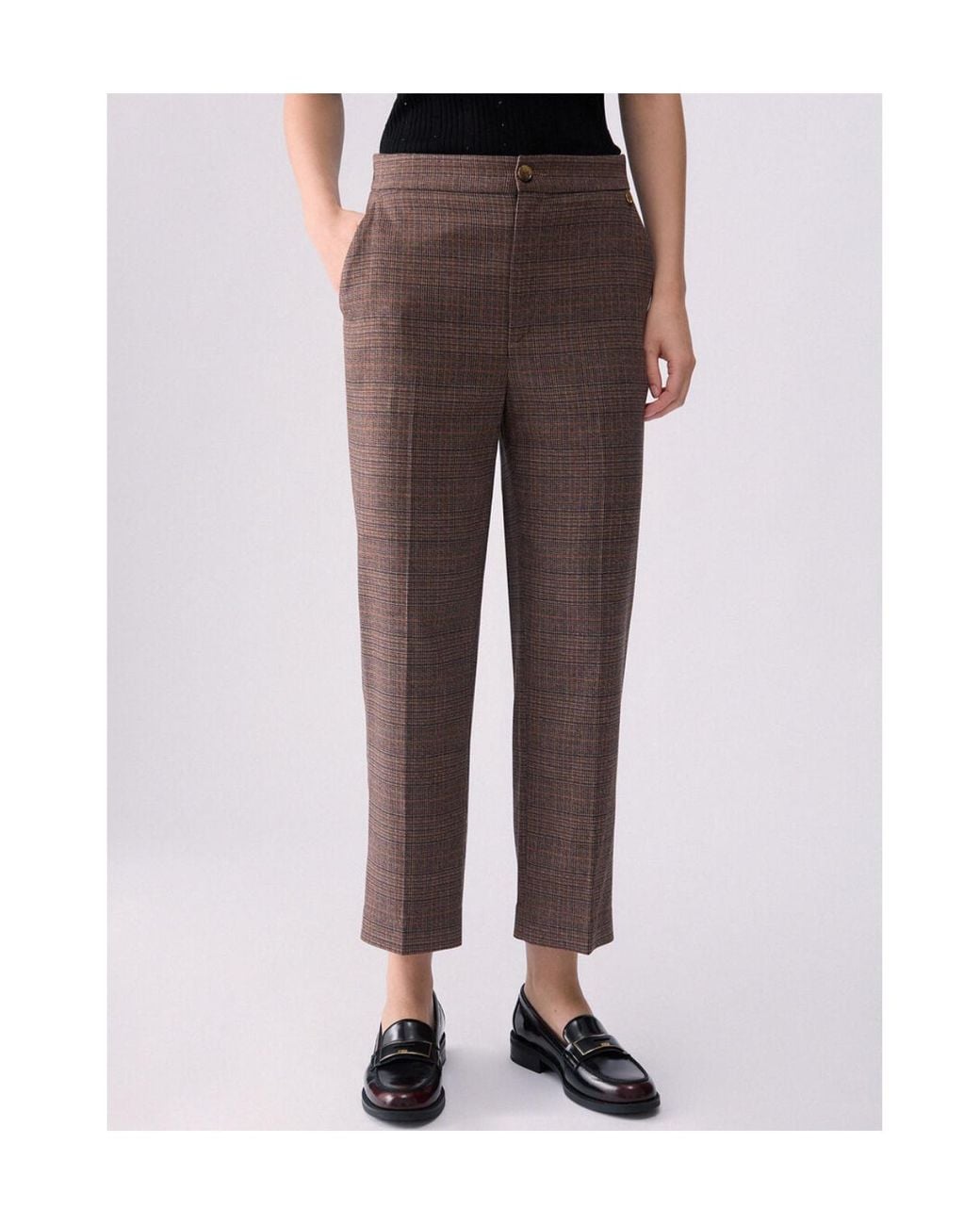 Liu Jo Brown Cigarette Pants
