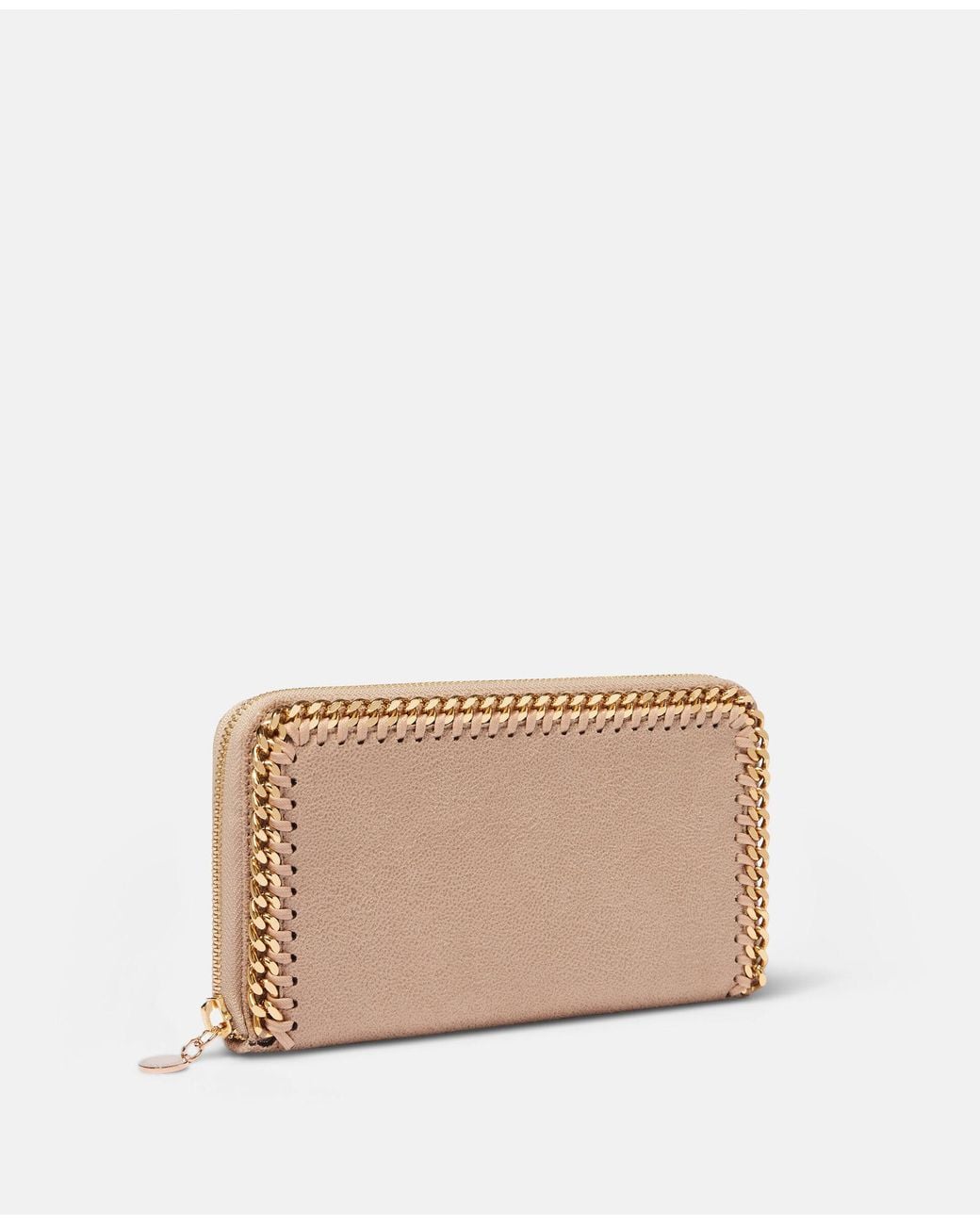 Stella McCartney Natural Falabella Zipped Continental Wallet