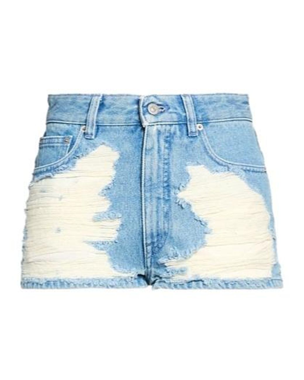 MM6 by Maison Margiela Blue Denim Hot Pants