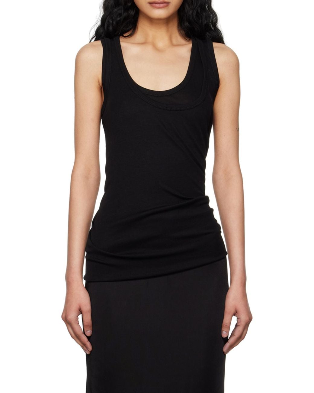 Helmut Lang Black Layered Vest