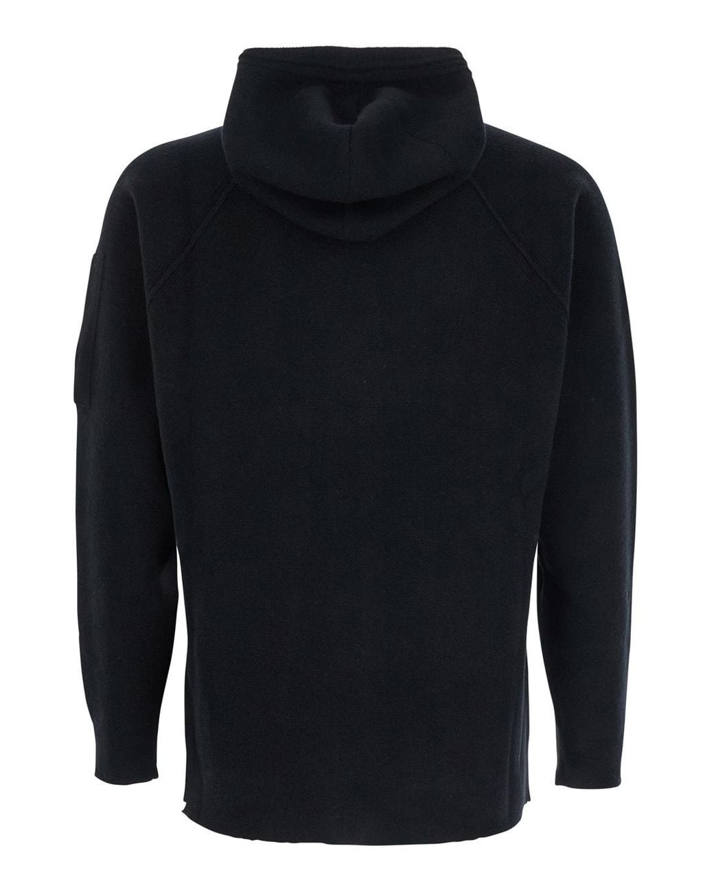 C P Company Blue Hooded Zip Cardigan for men