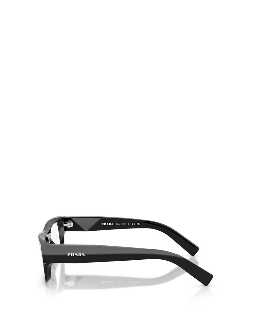 Prada White Eyewear Rectangle Frame Glasses for men