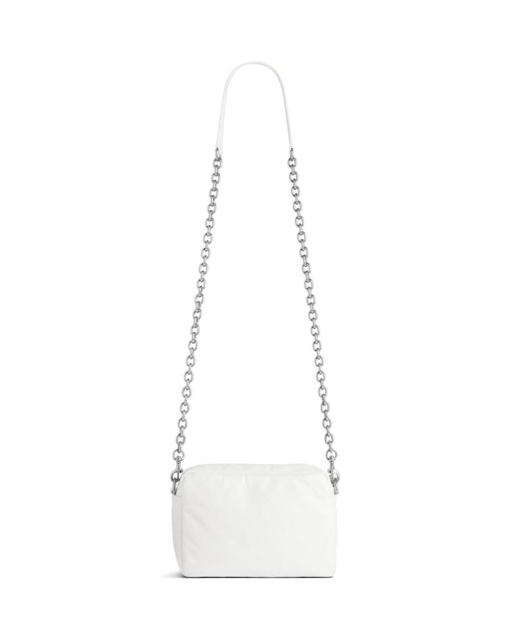 Balenciaga White Monaco Xs Camera Bag