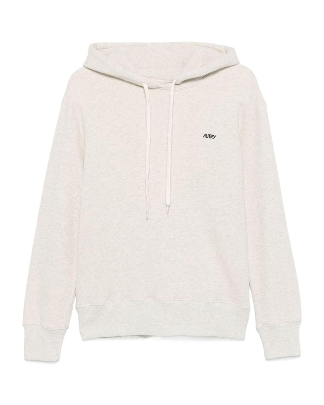 Autry White Logo-Embroidered Drawstring Hoodie