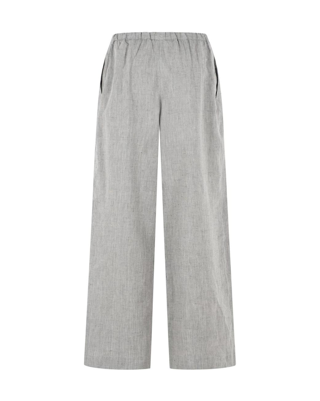 Loulou de Saison Gray Drawstring Casual Pants