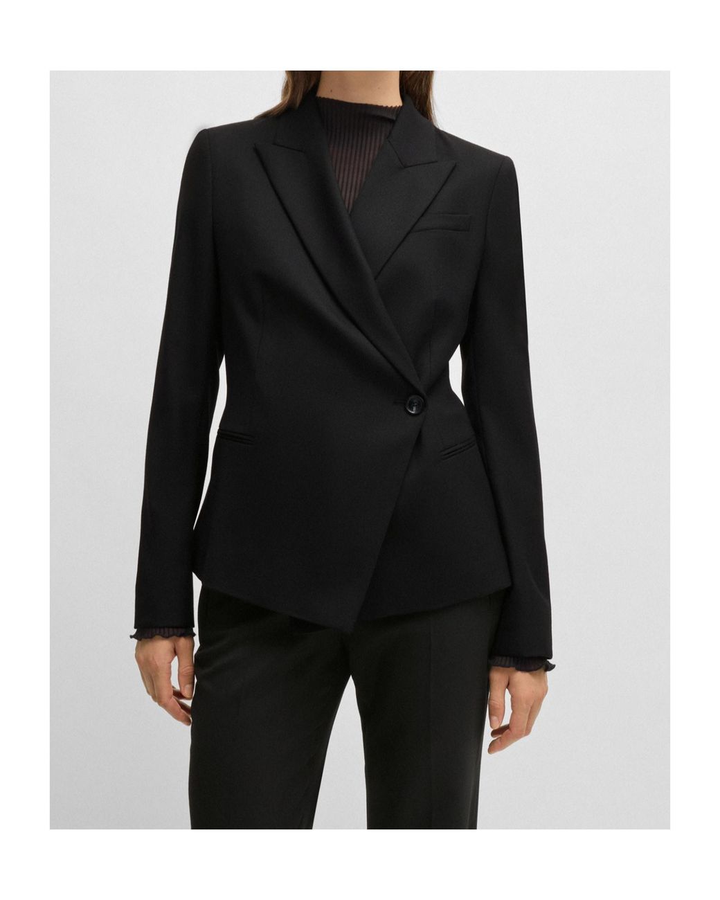 Boss Black Boss Double Breasted Slim-Fit Blazer