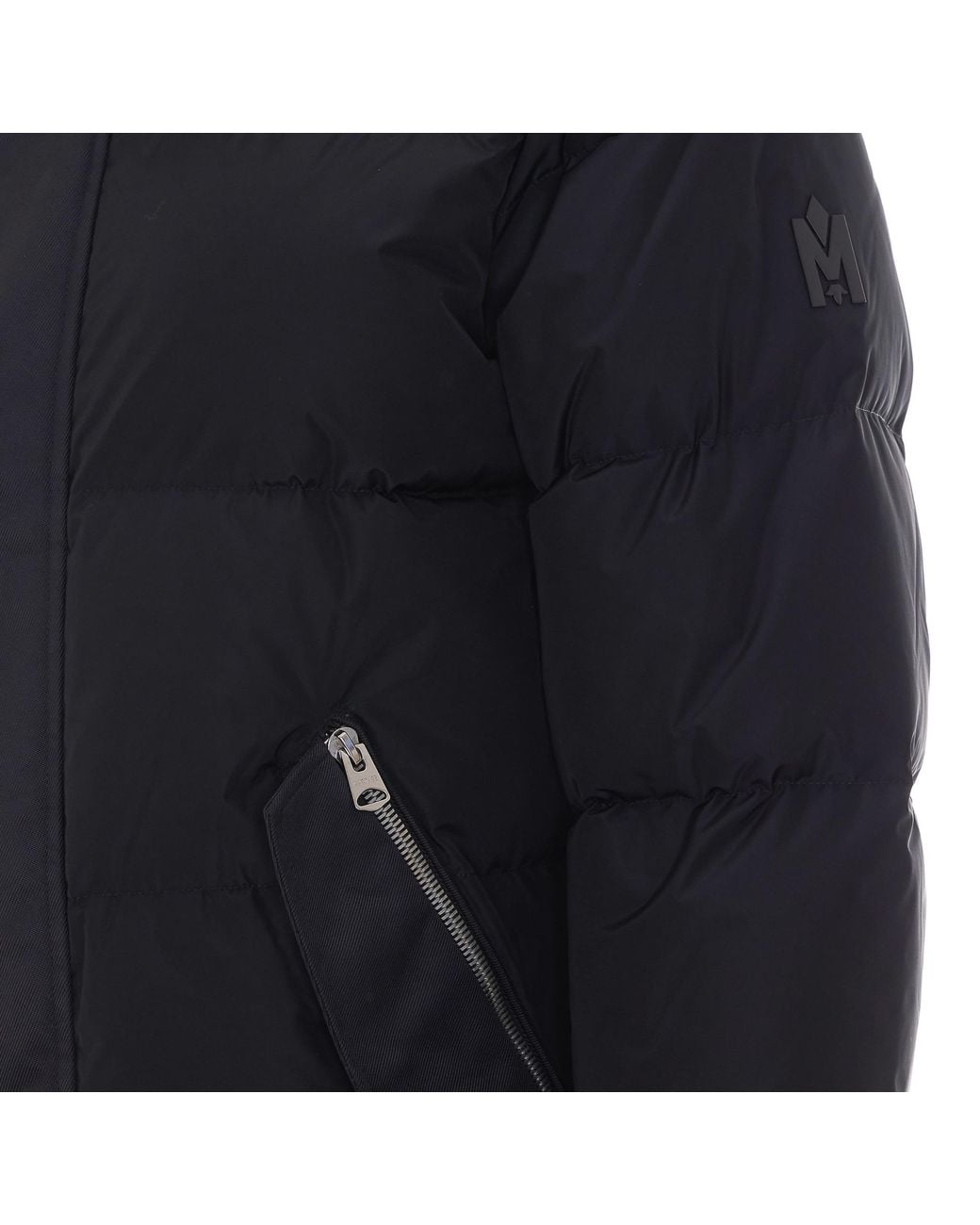 Mackage Blue Riley Hooded Down Coat for men