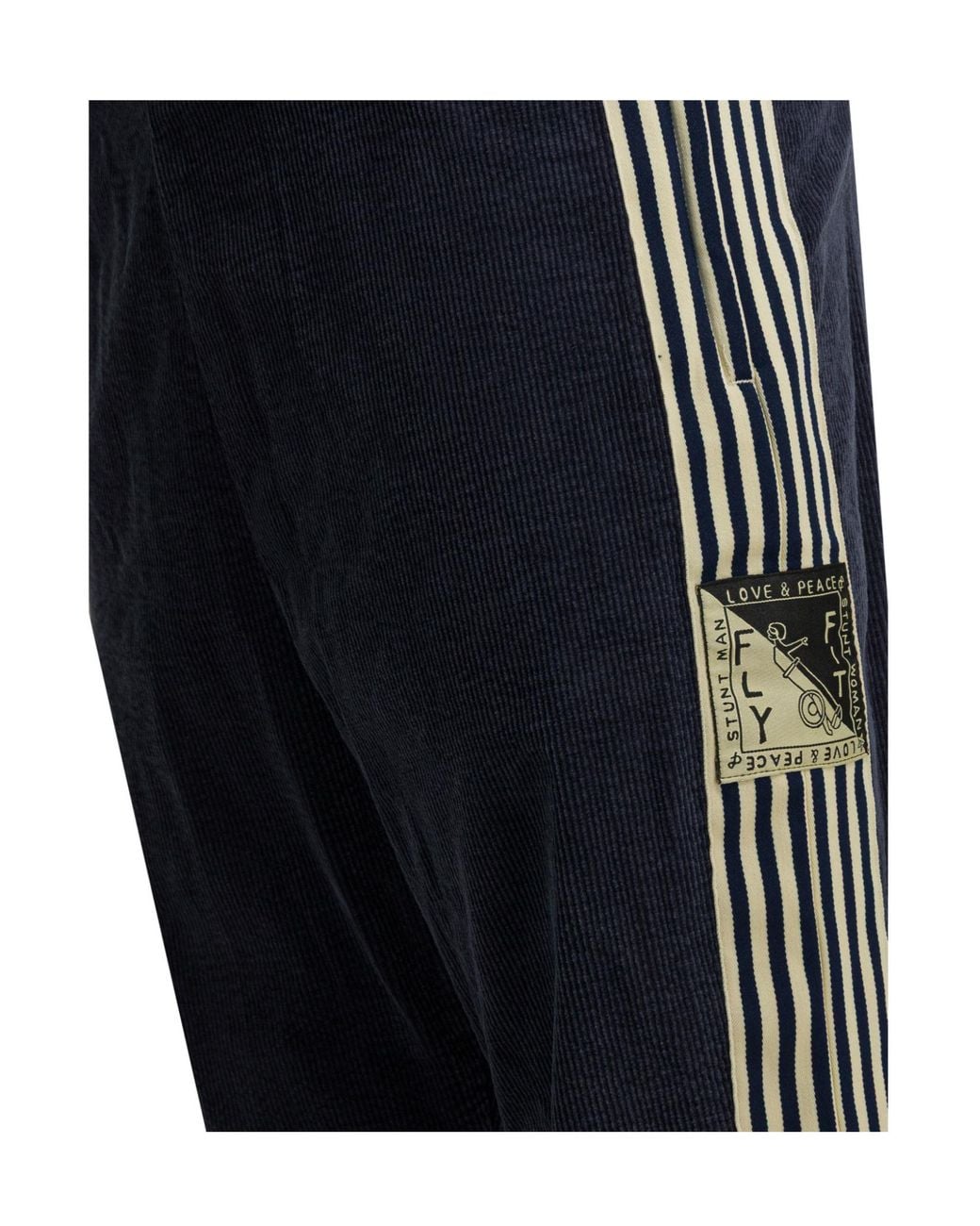 Kapital Blue Corduroy Trousers for men