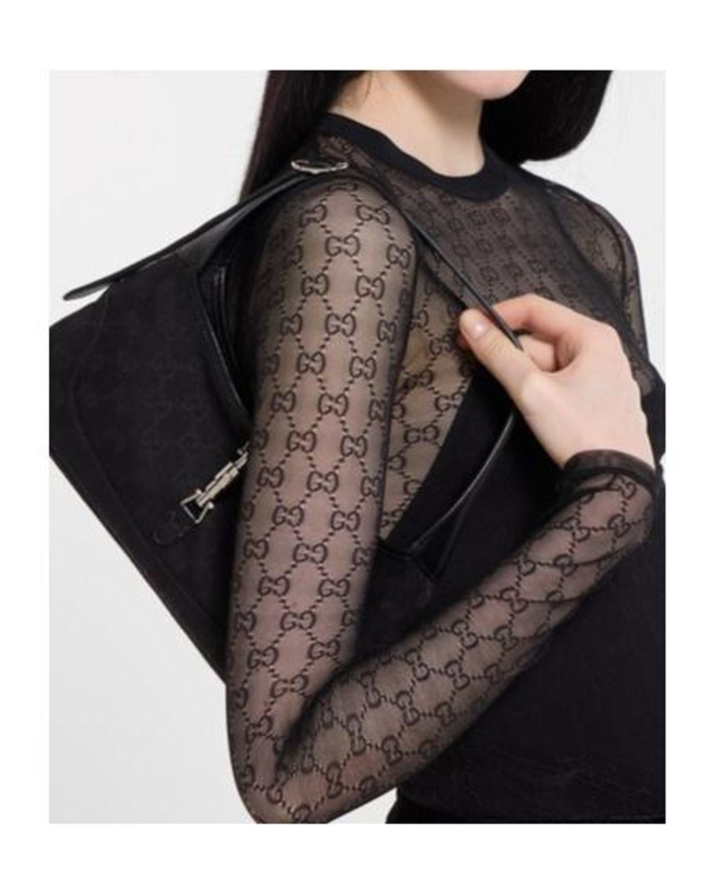 Gucci Black Jackie Slim Medium Shoulder Bag