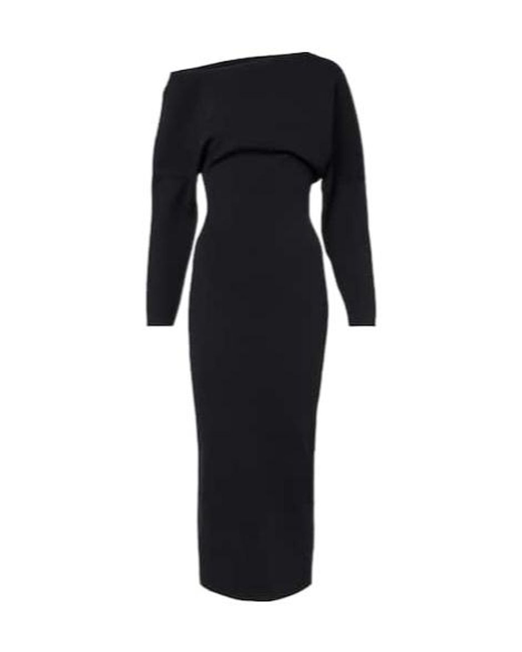 Altuzarra Black Etta One-Shoulder Maxi Dress