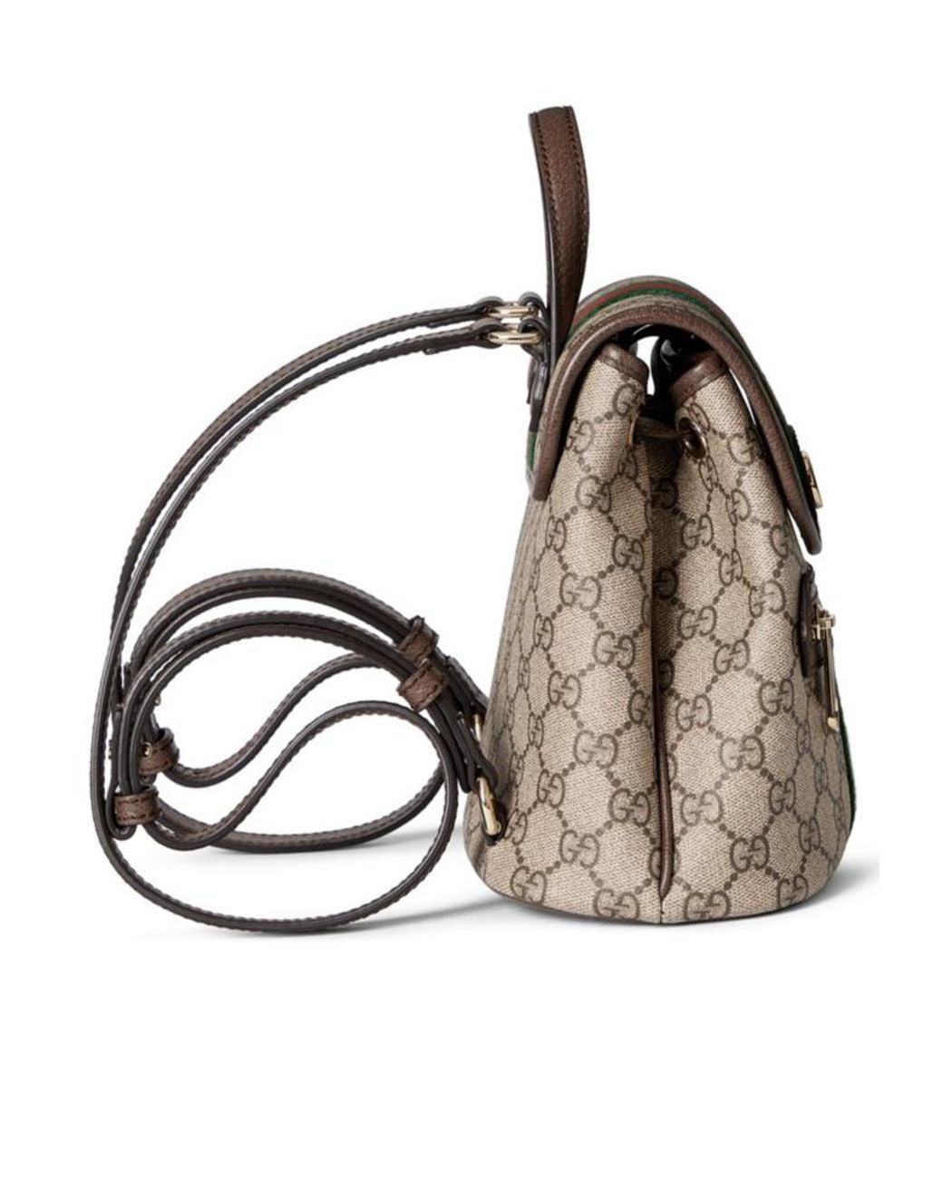 Gucci Brown Ophidia Mini Backpack