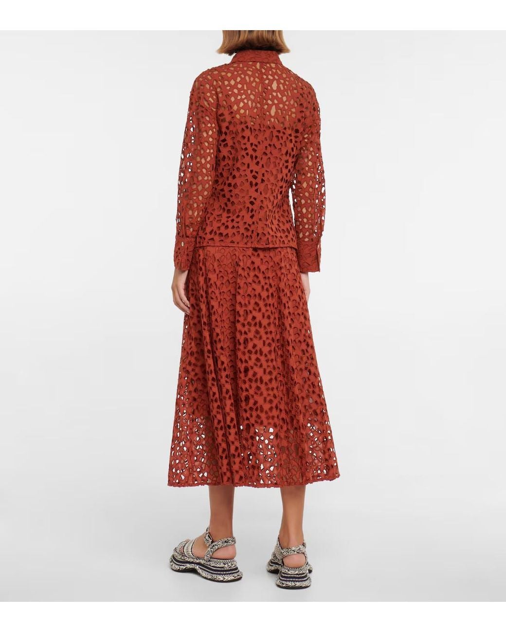 Vince Embroidered Lace Shirt