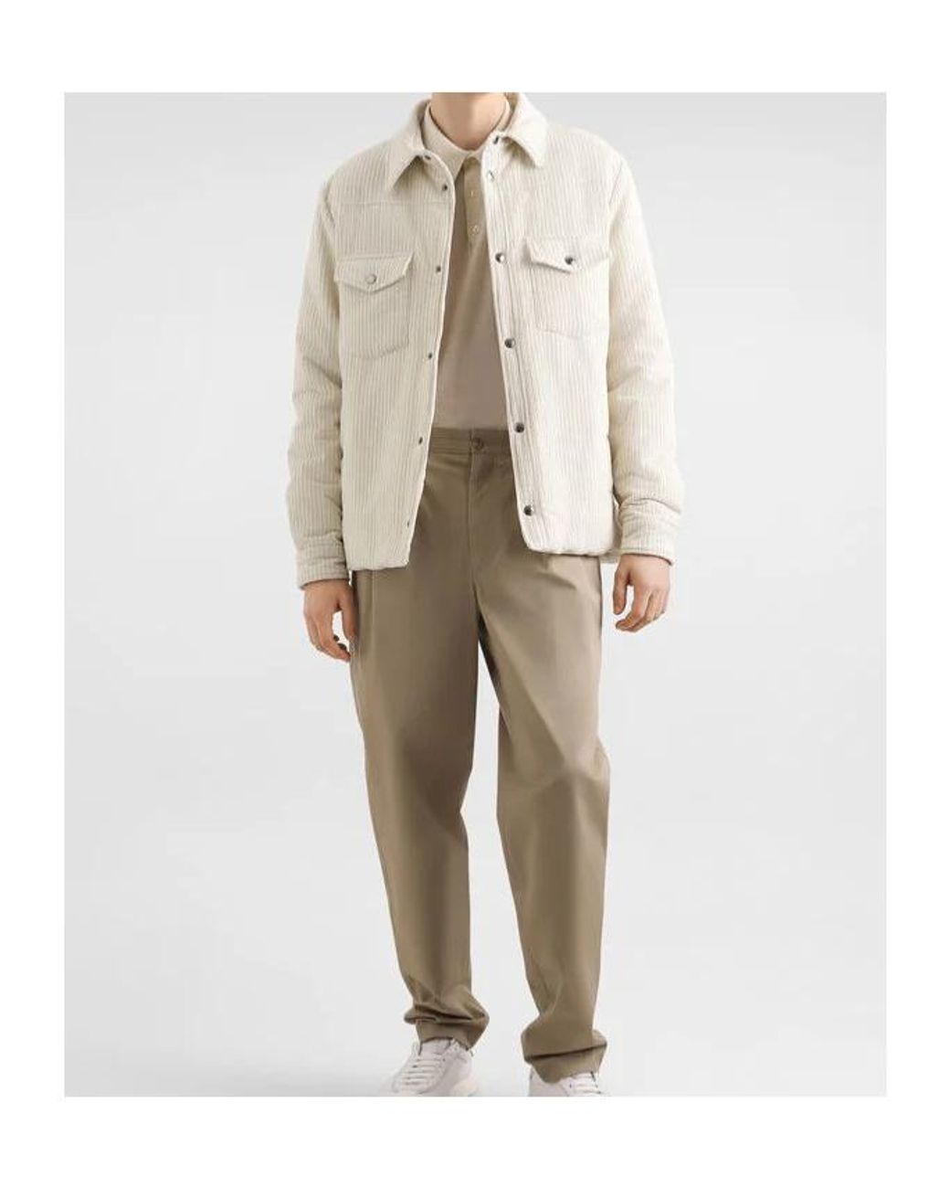 Dolce & Gabbana Natural Reversible Quilted Jacket for men