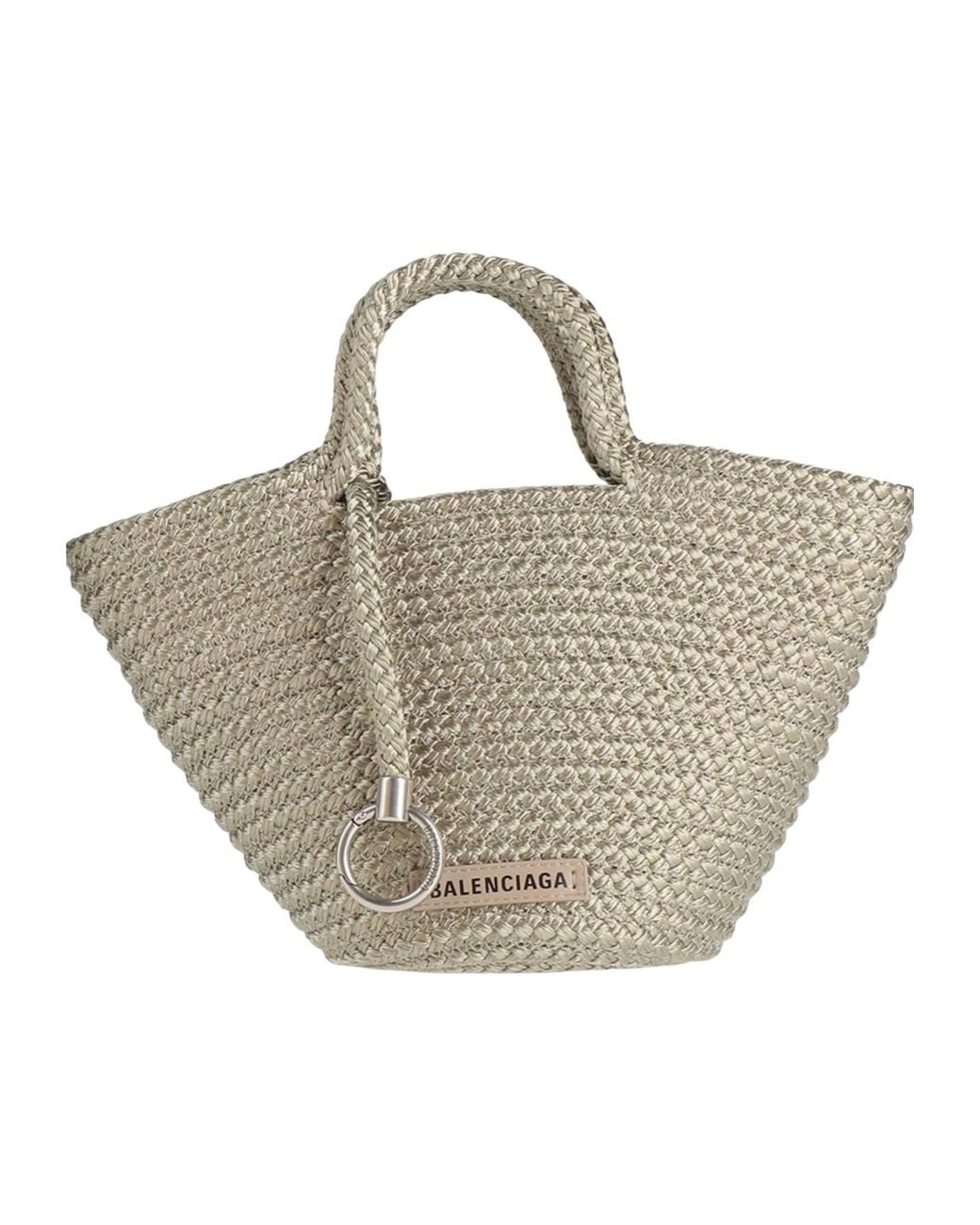 Balenciaga Metallic Medium-Sized Solid-Color Tote Bag