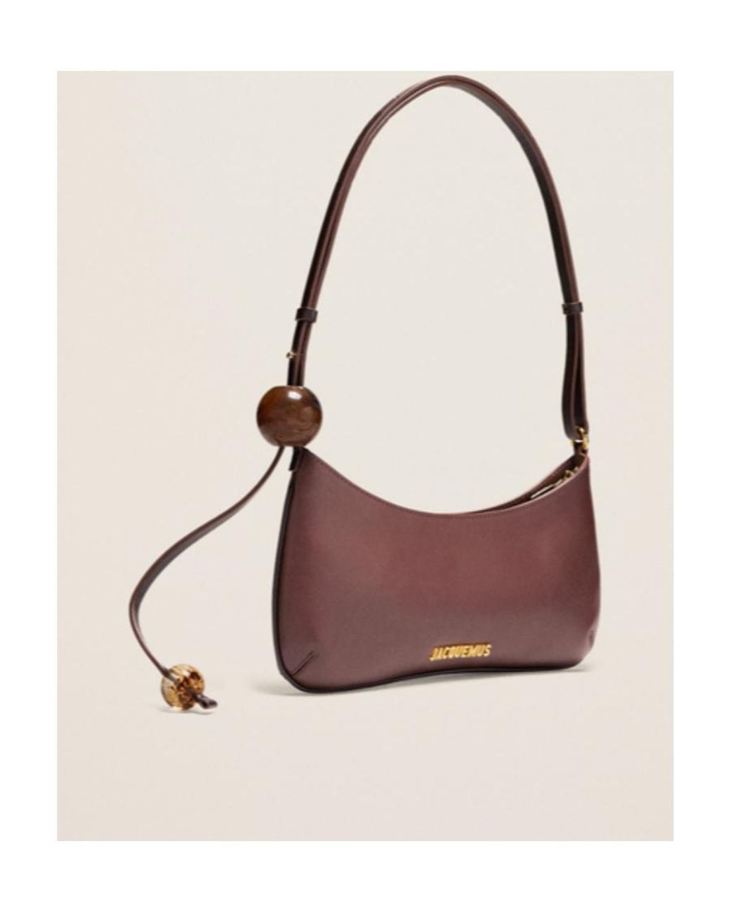 Jacquemus Brown Le Bisou Perle Shoulder Bag